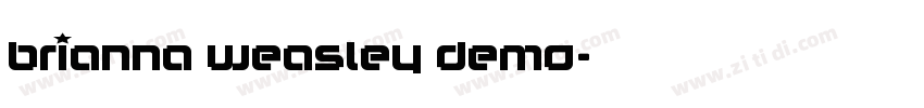Brianna Weasley Demo字体转换